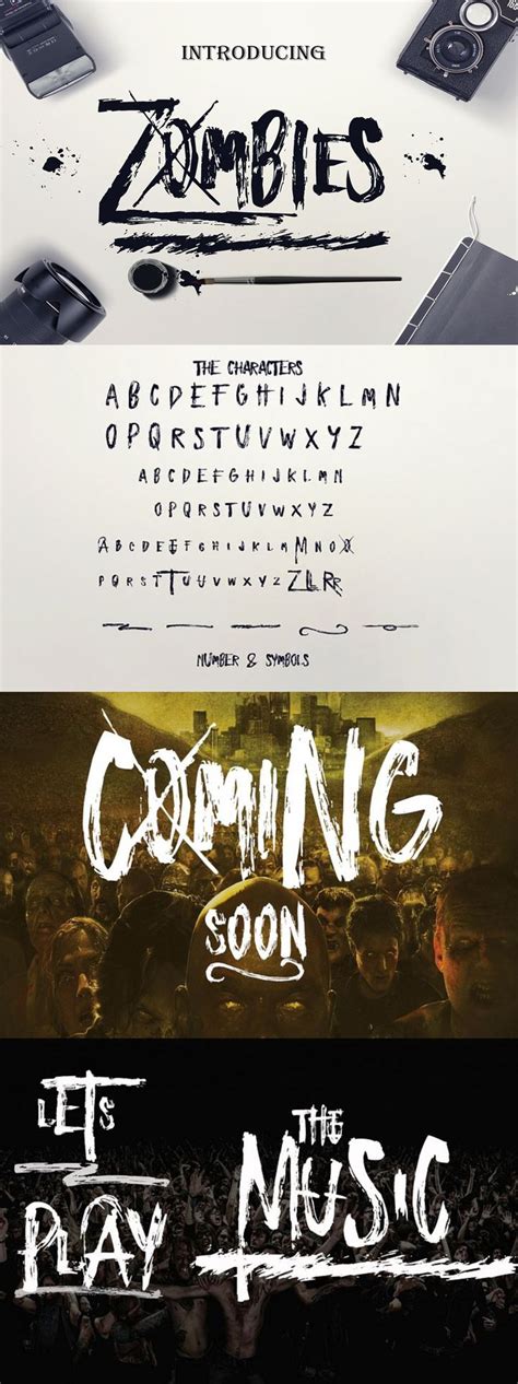 Zombies is great font to incorporate in your projects and for a short