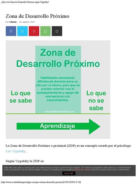 Zona de desarrollo proximo pdf