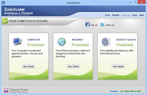 ZoneAlarm AntiVirus for Windows