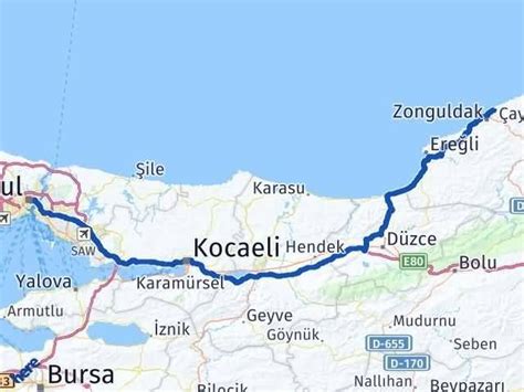 Zonguldak Kilimli Köprübaşı Trabzon Arası Kaç Km Yol Tarifi. 