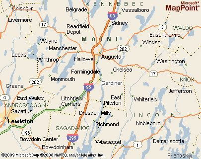 Zoning Districts Map Gardiner ME