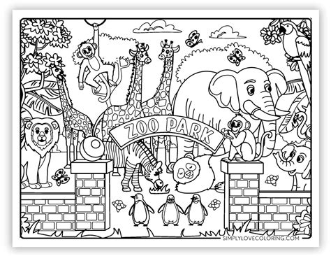 Zoo Animal Coloring Pages To Prin