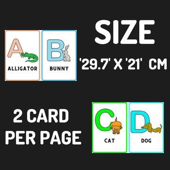 Zoo Animal Phonics Word Wall Labels Flashcards Learning Book