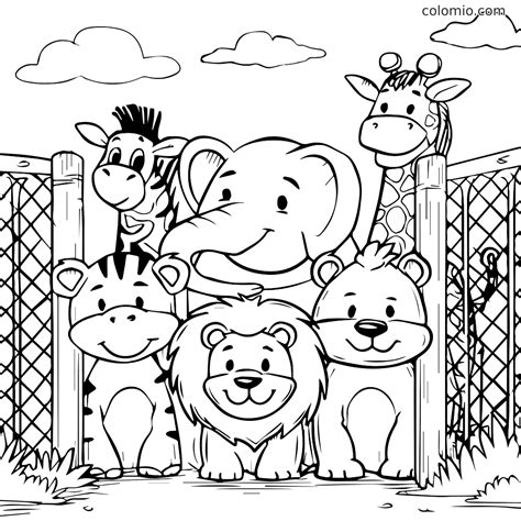 Zoo Coloring Shee