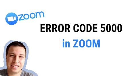 Zoom Error Code 5000 What To Do Youtube