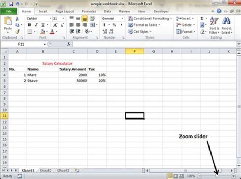 Zoom In Out of Excel PowerPoint WordOffice 2010
