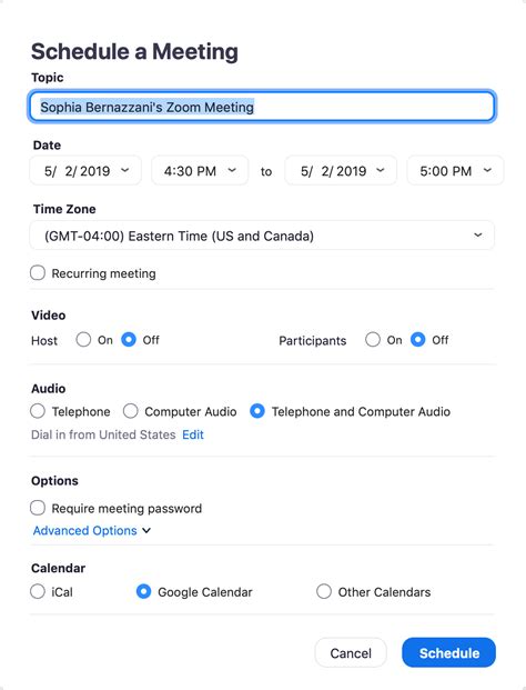 Zoom meeting scheduler. May 15, 2020 · Here’s how to schedule a Zoom meeting. First things first, go ahead and download the Zoom application on your Windows 10 PC, Mac, iPhone, iPad, or Android smartphone. Once installed, open the Zoom app and log in to your account. Next, on the Home page, select the “Schedule" button. The Schedule Meeting window will appear. 