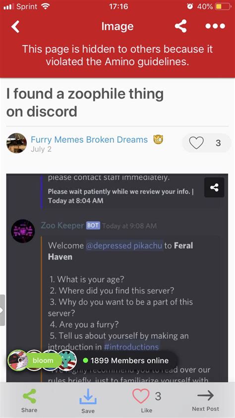 I am starting up a discord server for y'all gaming zoos and those who just need an outlet to chat your muzzles off. This will be a CLEAN discord server. While it is a server only for zoos, there will be no porn or zoo media sharing. Just because you're a zoo that doesn't mean you have to bring it with you to every outlet of your life.. 