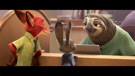 Zootopia - Sloth Scene Sped Up (Normal Speed) - YouTube