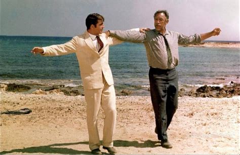 The skillful photography in Zorba elaborates this point, as well as the delightful Greek music. But the acting of Anthony Quinn as Zorba remains the most persuasive part of this movie.. 