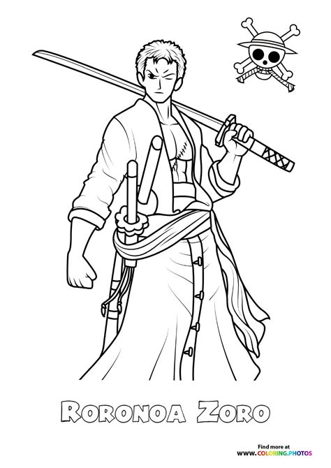 Zoro Coloring Page