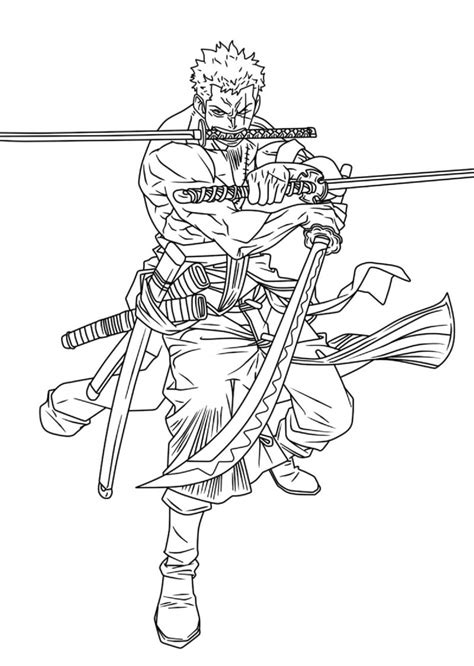 Zoro Coloring Pages