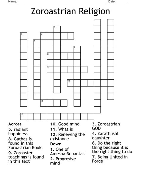 The Crossword Solver found 30 answers to "zoroastrian scriptures", 10 letters crossword clue. The Crossword Solver finds answers to classic crosswords and cryptic crossword puzzles. Enter the length or pattern for better results. Click the answer to find similar crossword clues . Enter a Crossword Clue. Sort by Length. # of Letters or Pattern..
