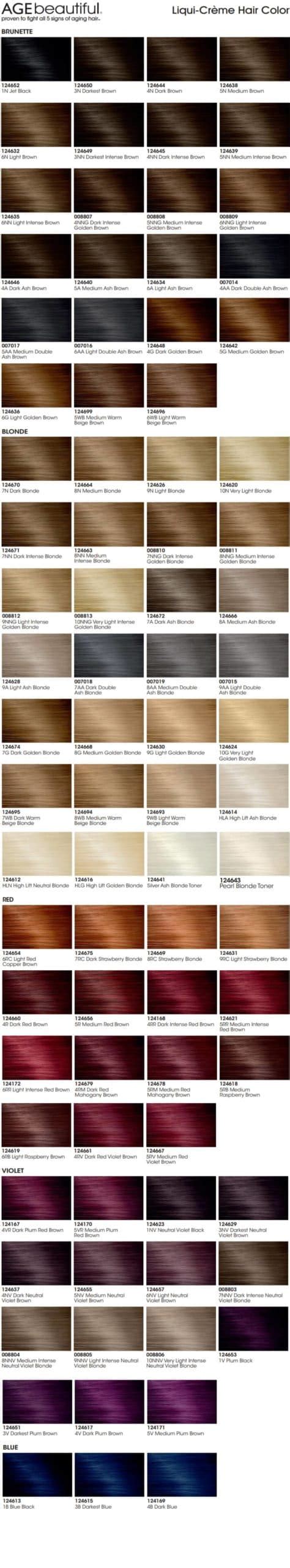 Jan 27, 2019 - AGEbeautiful hair color shade chart to compare over 70 hair dye options including black, brown, blue, red, violet and blonde. Find your perfect hair color today. 