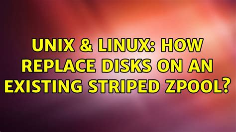 Zpool replace linux.  Now issue a replace command to replace the existing 320GB Wes...
