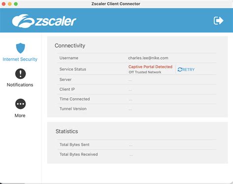 Zscaler captive portal detected. .  ...