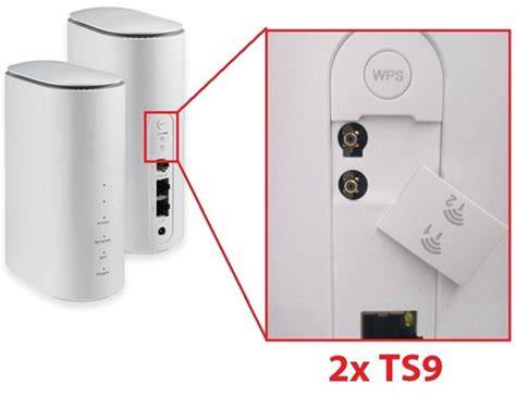 Zte hyperbox 5g externe antenne.  ZTE MC801A 5G-Router 2 x TS9 für ext...
