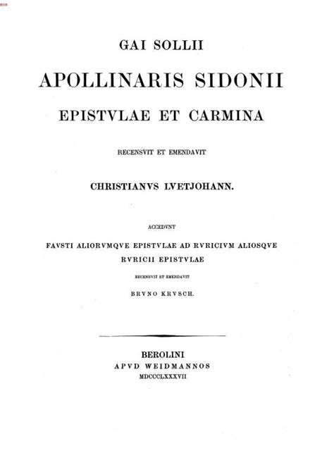 Zu den gedichten des apollinaris sidonius. - Handbuch de celular sony ericsson w150a.