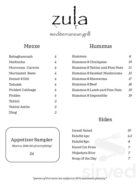 Zula menu