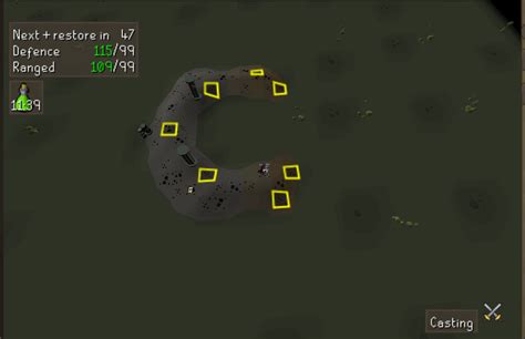 Yellow tile markers: These tiles are commonly used throughout Zulrah runs. Every image will contain the same marked tiles as to provide a symmetrical reference point for each phase's positioning. Every image will contain the same marked tiles as to provide a symmetrical reference point for each phase's positioning.