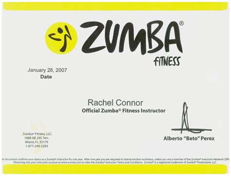 Zumba certification. The Zumba® Basic Level 1 Instructor Training (also known as Zumba® Basic) prepares you with the foundation and formula to teach a Zumba® class. You will learn the steps to four basic rhythms (merengue, salsa, cumbia and reggaeton); how to put them together into a song; and how to create your first Zumba® class. 