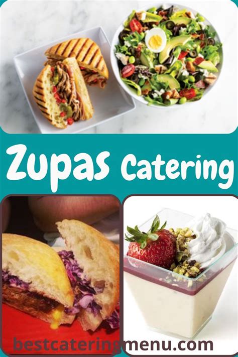 Zupas catering. Get office catering delivered by Cafe Zupas in Glendale, AZ. Check out the menu, reviews, and on-time delivery ratings. Online ordering from ezCater. Jump to main content; Order. Delivery ... Catering Menu. Filter by diet. Orders that Work Boxed Lunches Sandwiches Salads Soups Sides Desserts Beverages. Boxed Lunches. Salad & Sandwich Boxed Lunch. 