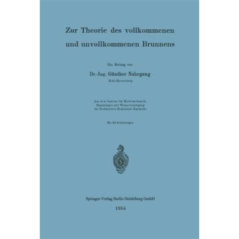 Zur theorie des vollkommenen und unvollkommenen brunnens. - Architectural photoreproductions a manual for identification and care.