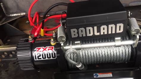 The Badlands Apex 12000 winch weighs about 86 pounds. It has 