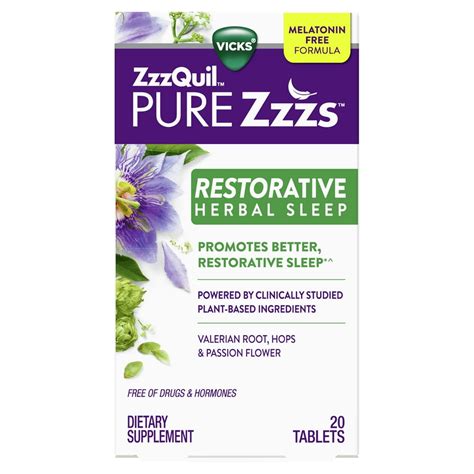 Zzzquil Pure Zzzs, Restorative Herbal Sleep, Melatonin …