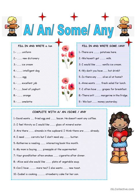 A An Some Any 4