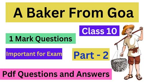 A Baker From Goa Question And Answer