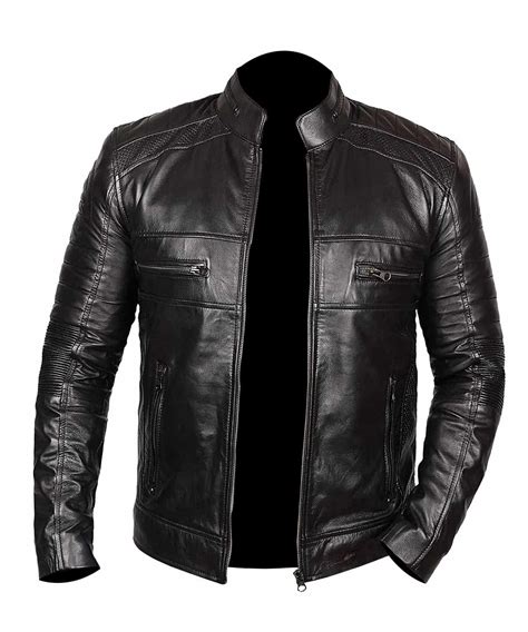 a black jacket