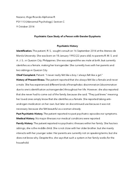 A Case Study Of Psychiatric Medication Noncompliance