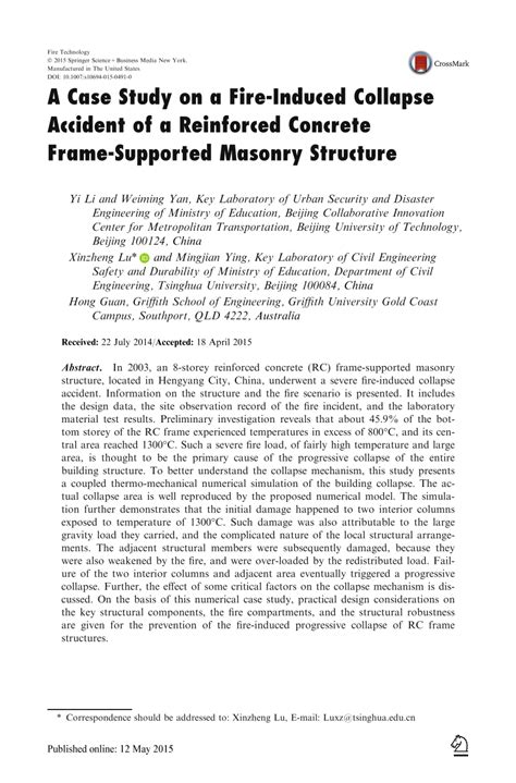 A Case Study Structure Collapse