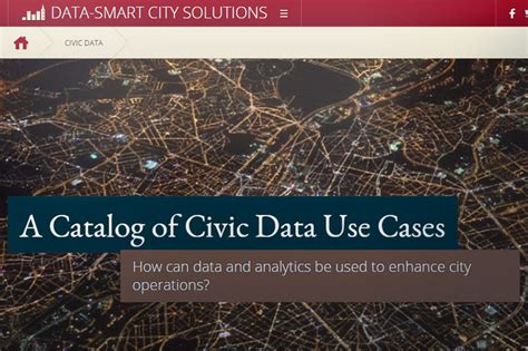 A Catalog Of Civic Data Use Cases