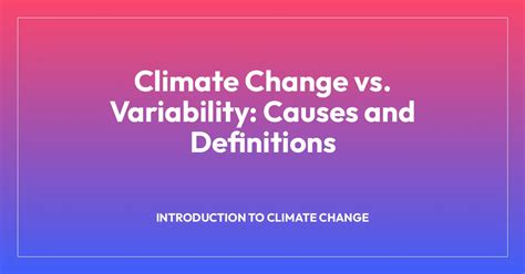 A Change In Variability