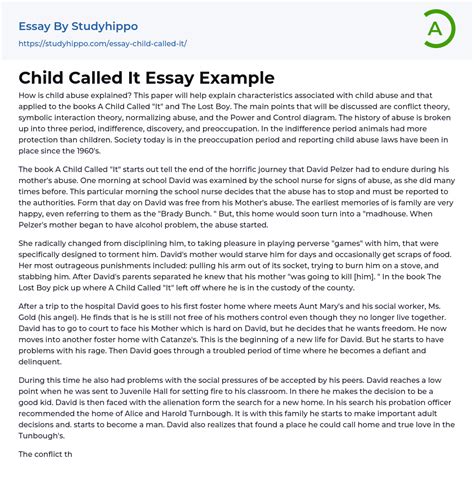 A Child Called It Essay Write My Term Child Writing Paper - Child Writing Paper