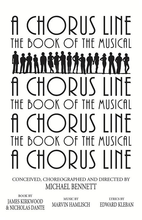 A Chorus Line Libretto 5