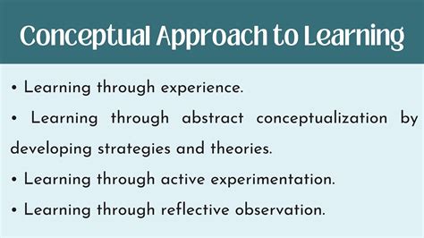 A Conceptual Approach