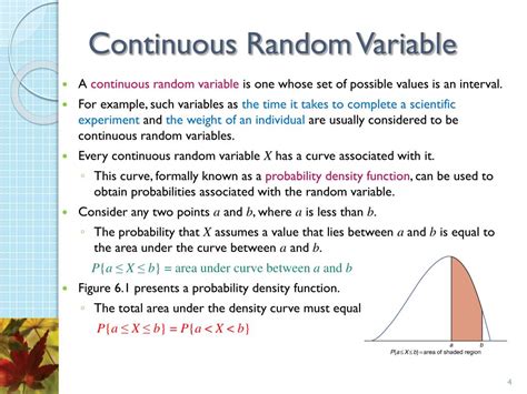 A Continuous Random Variable May Assume