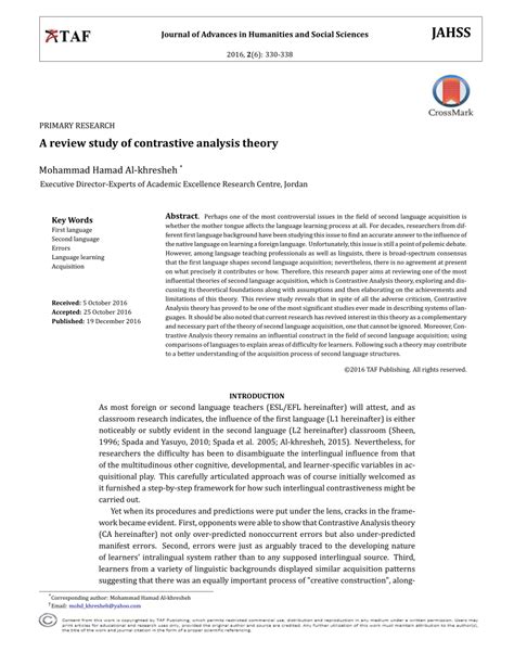 A Contrastive Study Of Basic Sentence Patterns In English