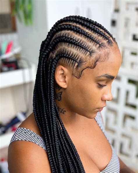 A Cornrow Achieved By The Feed In Method Will Not