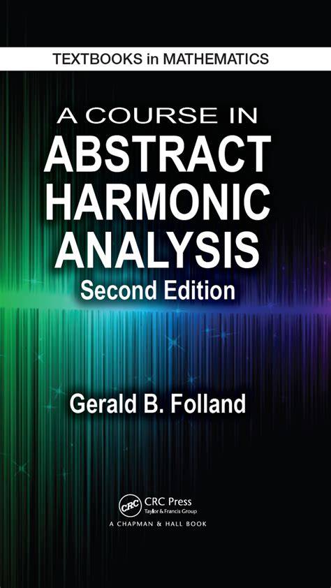 a course in abstract harmonic analysis textbooks