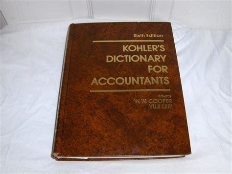 A Dictionary For Accountants