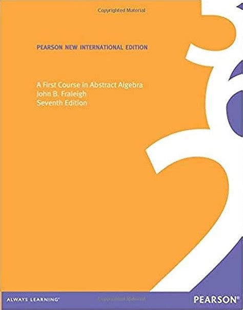 A First Course In Abstract Algebra 8nbsped