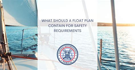 A Float Plan Should Contain What Information