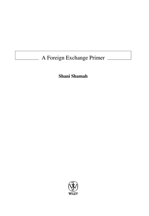 A Foreign Exchange Primer