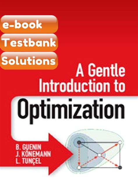 A Gentle Introduction To Optimization J Konemann