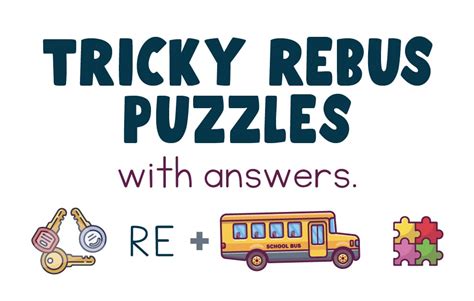 A Great Set Of Tricky Rebus Puzzles With Rebus Puzzles To Print - Rebus Puzzles To Print