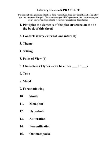 A Guide To Literary Terms Quiz English 10 Literary Terms Crossword Puzzle 1 Answers - Literary Terms Crossword Puzzle 1 Answers